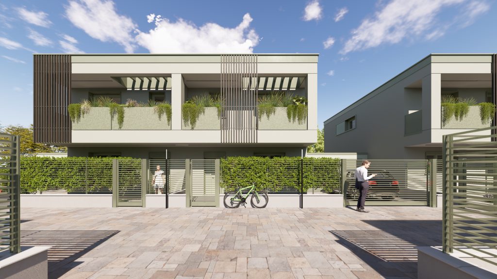 Ville Monza Via Marelli Esterno ville bifamiliari monza via marelli