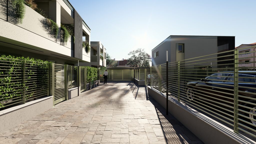 Complesso nuove ville Monza via Marelli Complesso nuove ville in classe A in via Marelli a Monza